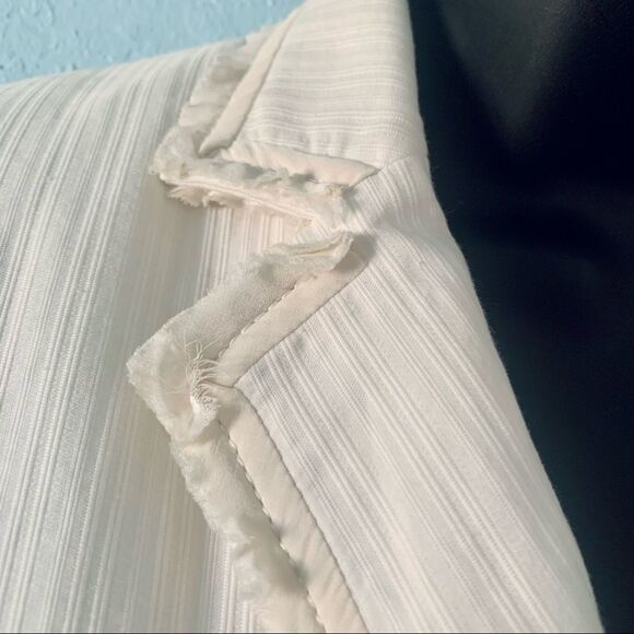 Banana Republic Cream Textured Blazer Size 6 - Picture 6 of 16